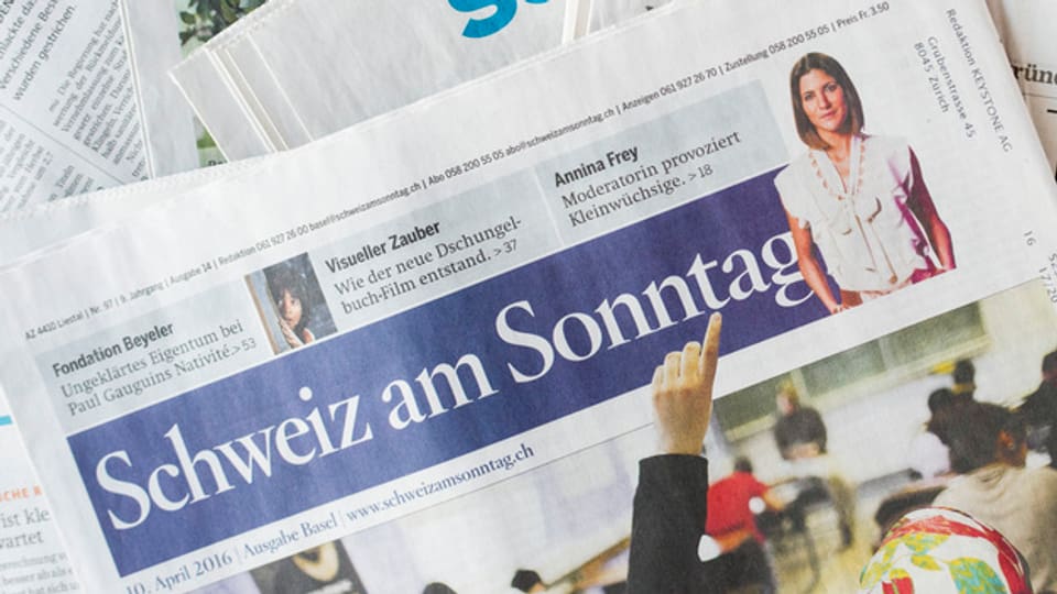 La gasetta da la dumengia «Schweiz am Sonntag».