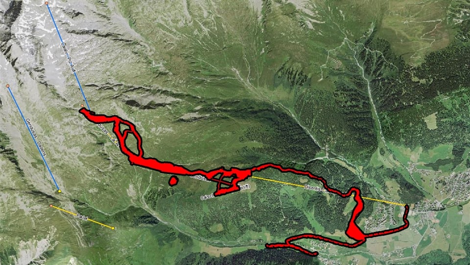 Las pistas ch'èn previsas d'ennavar en il territori da skis da Mustér.