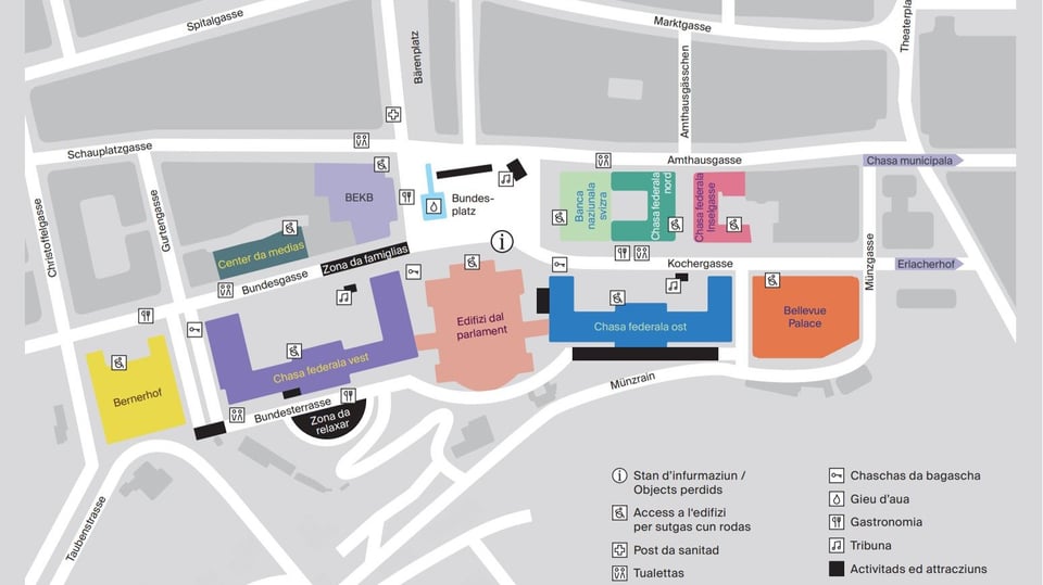 Il quartier federal Plan der Bundesmeile