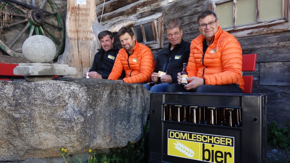 Ils bierers da sanester: Pius Giger, Andrea Gredig, Marco Berger e Reto Brot.