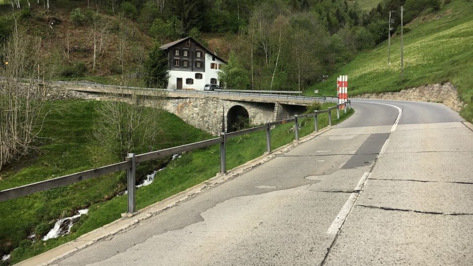 La via actuala tras la Val Mulinaun