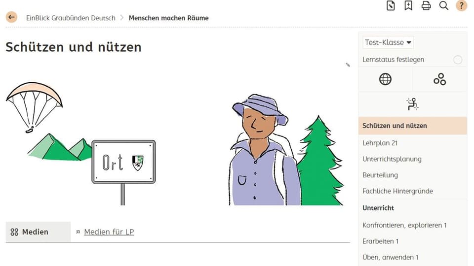 Die Regierung heisst das Detailkonzept zur Erarbeitung des komplett digitalen Lehrmittels «EinBlick Graubünden» für die 3. bis 6. Klasse in allen Schulsprachen gut.