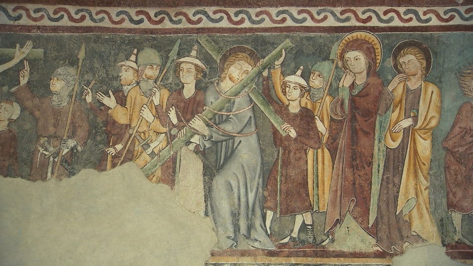 La passiun da Cristus en frescos en la baselgia da Vuorz è l'ovra principala da l'uschènumnà Meister da Vuorz