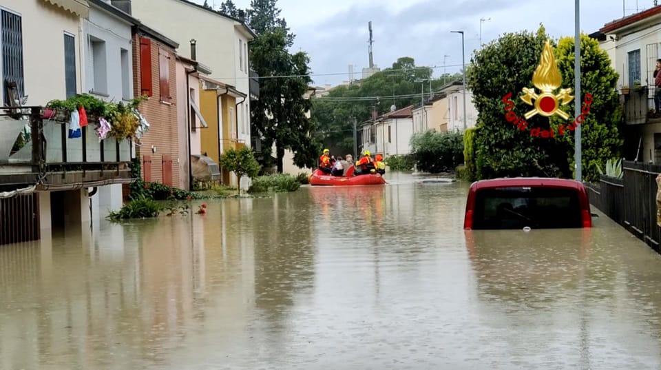 Rettungskräfte Forli