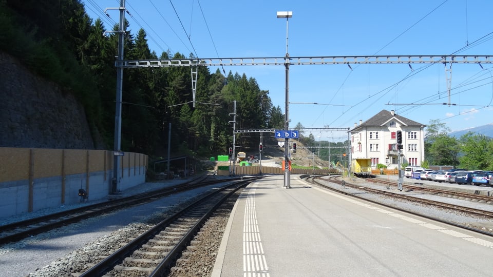 Las lavurs a la staziun da Rehanau/La Punt han gia cumenzà.