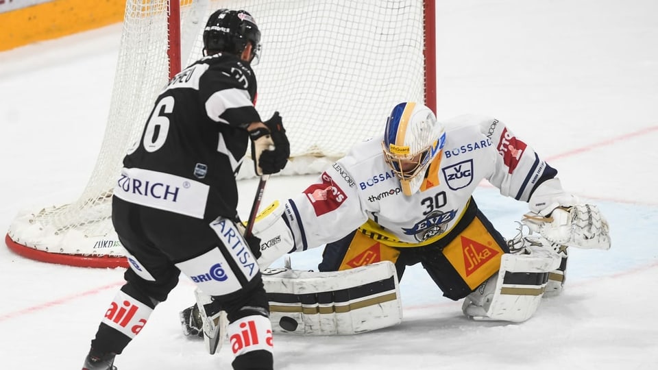 Ina scena en in gieu da hockey.