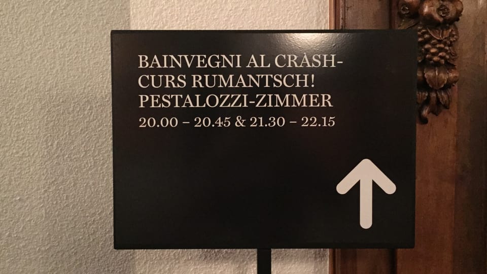 Il crash-curs da rumantsch dura 40 minutas.