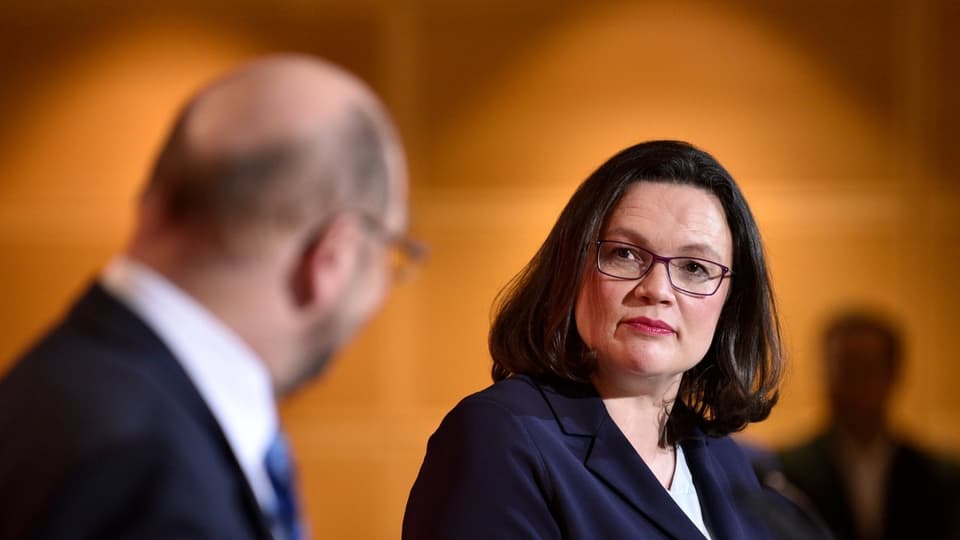 Martin Schulz ed Andrea Nahles.
