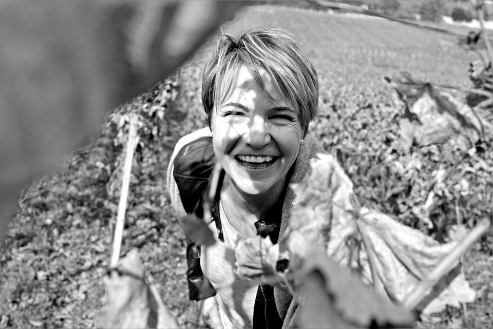 Miriam Grischott en la vigna