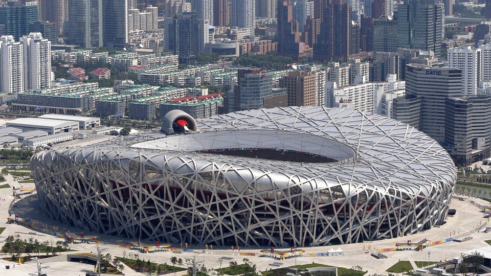 Il stadion naziunal, il gnieu d’utschels, a Peking.