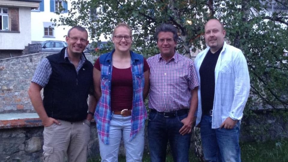 Quatter persunas Ralph Böse, Seraina Friedli, Urs Niederegger, Florian Zgraggen