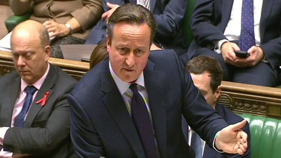 David Cameron, primminister da la Gronda Britannia.