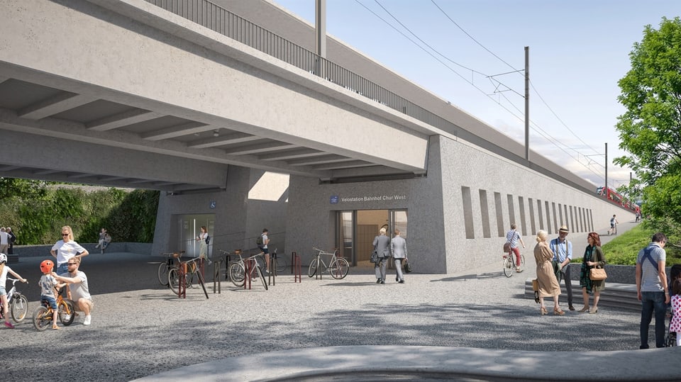 Neuer Bahnhof in Chur West