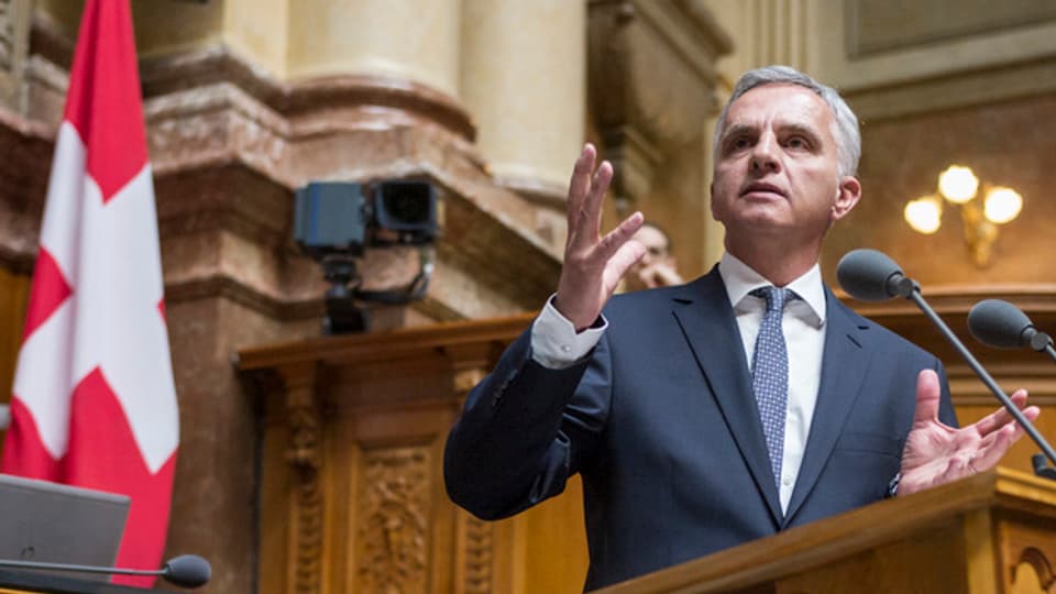 Burkhalter en il Cussegl naziunal.