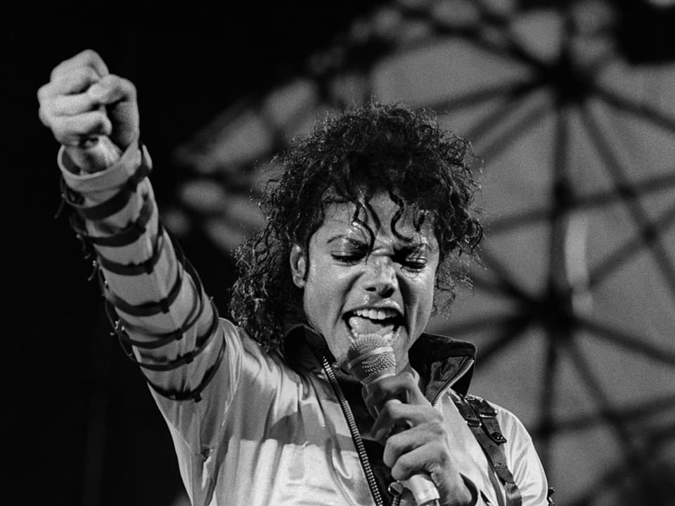 Il King of pop durant in concert il 1988