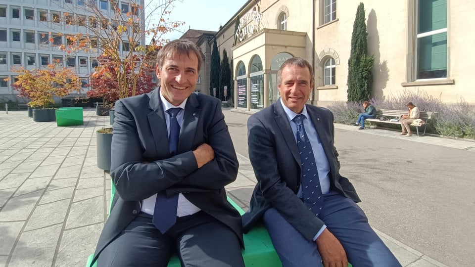 Gian Michael und Rico Lamprecht, Mitglieder des Grossen Rats