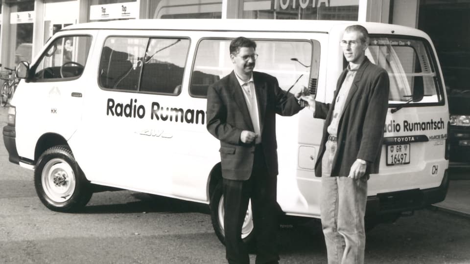 Surdada da la clav dal nov bus per il Radio Rumantsch l'onn 1992.