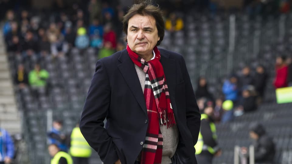 Christian Constantin dasper il plaz da balla. 