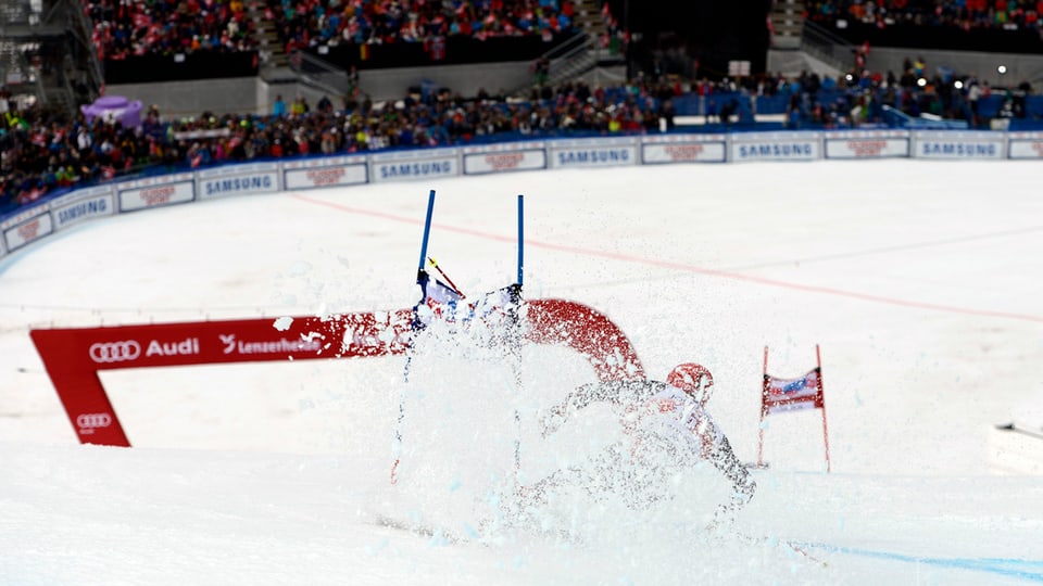 il skiunz Bode Miller durant ina cursa a Lai.
