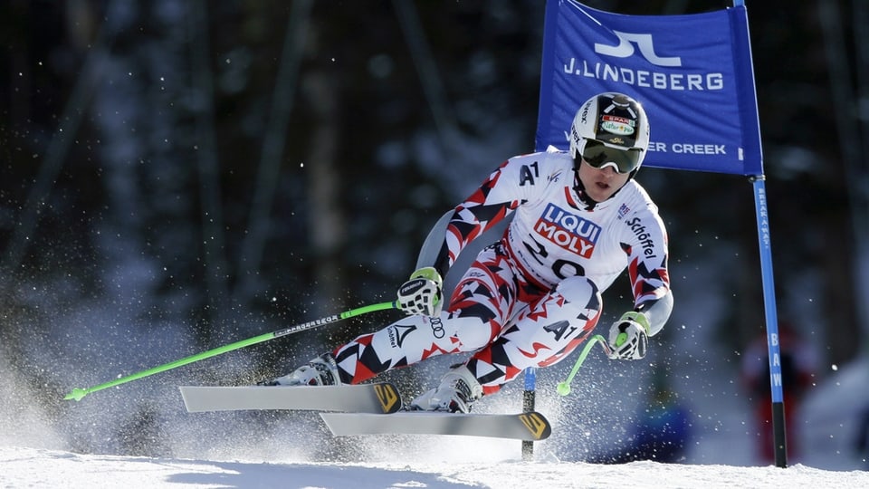 Il skiunz austriac Hannes Reichelt durant il super-G.