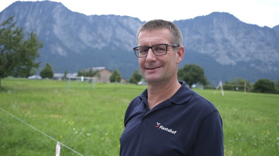 Rolf Hug, Leiter des Bauernhofes Plantahof.