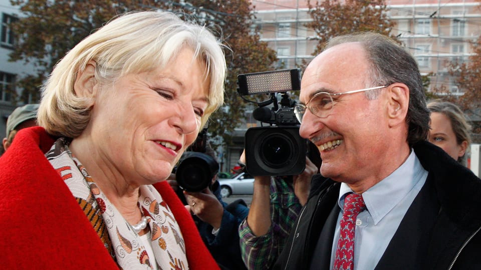Sanester è da vesair Verena Diener, politicra da 65 onns da Turitg, dretg è Felix Gutzwiler, politicher.