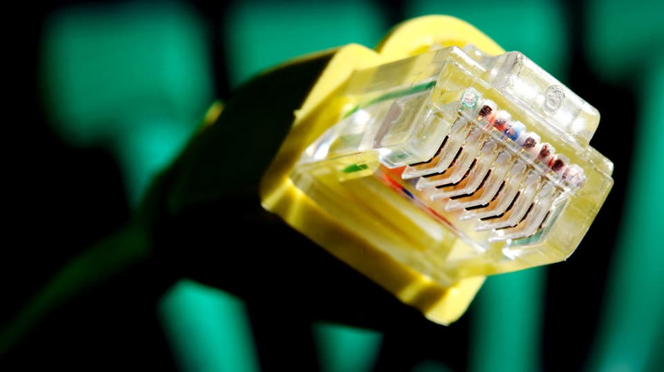 Spina da contact da ethernet.