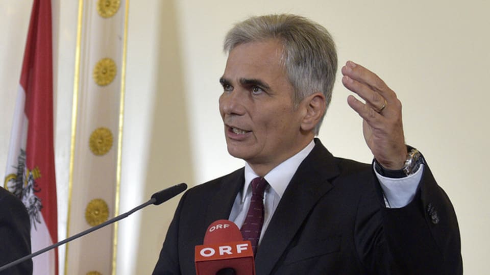 Il chancelier austrica Werner Faymann.