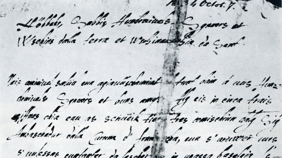 Cumenzament da la brev da Gieri Genatsch