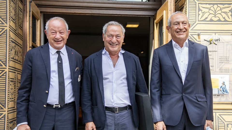 Ils frars (da san.) Naguib Sawiris, Samih Sawiris und Nassef Sawiris