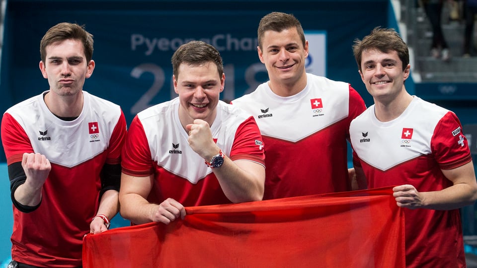 Da sanester: Peter de Cruz, Claudio Paetz, Valentin Tanner e Benoit Schwarz .