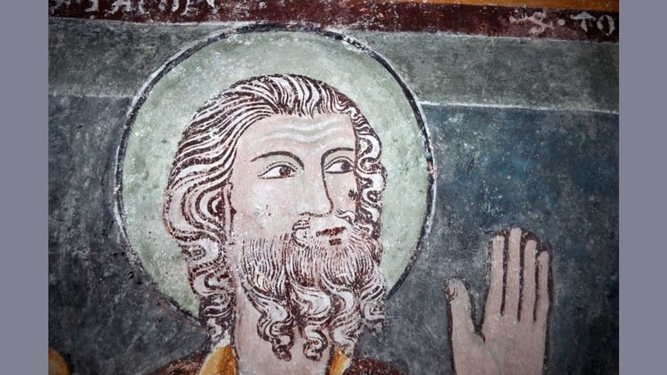L'apostel Jacobus malegià dal Maister da Vuorz.