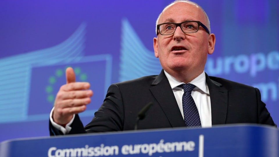 Il vicepresident da la cumissiun da l’UE, Frans Timmermans.