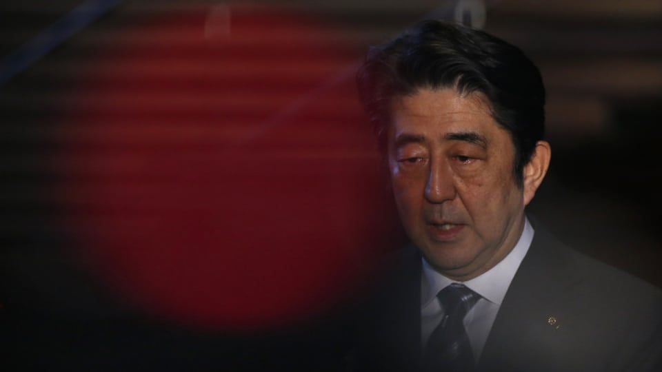 Purtret dal primminister dal Giapun, Shinzo Abe.
