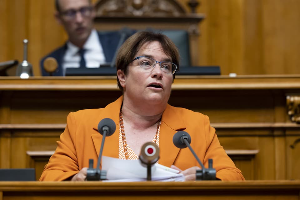 Magdalena Martullo-Blocher durant in pled en il Cussegl naziunal