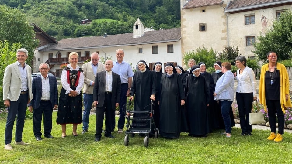 Autas visitas Claustra Müstair – Bonnemain, Parmelin e Cavigelli