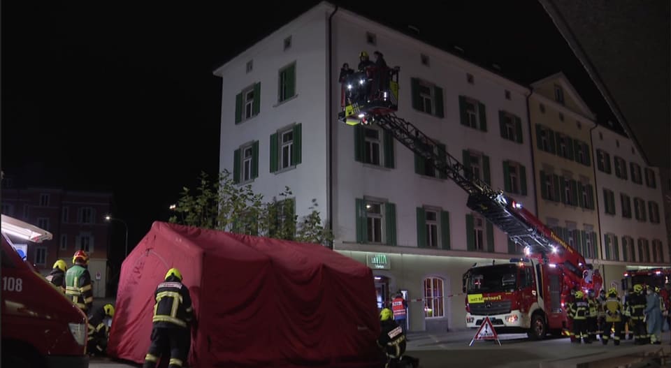 Acziun da polizia en la Steinbruchstrasse a Cuira.