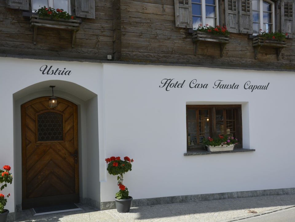 L'entrada en la «Casa Fausta Capaul». 