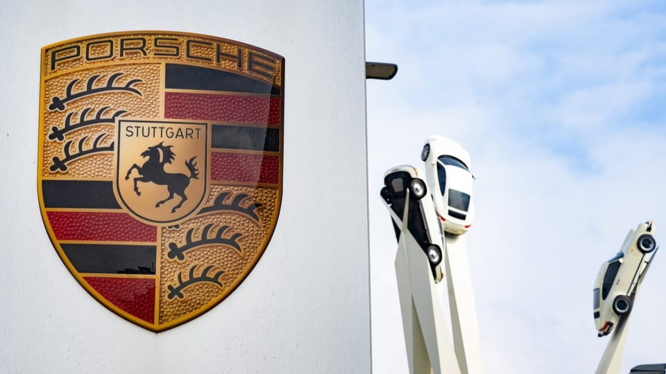 Logo da Porsche.