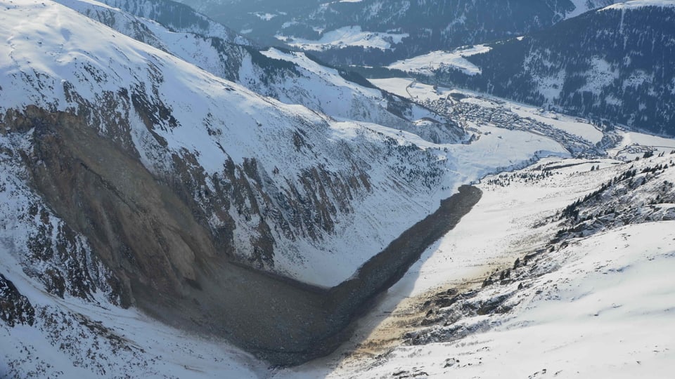 La Val Strem suenter la bova dal mars 2016.