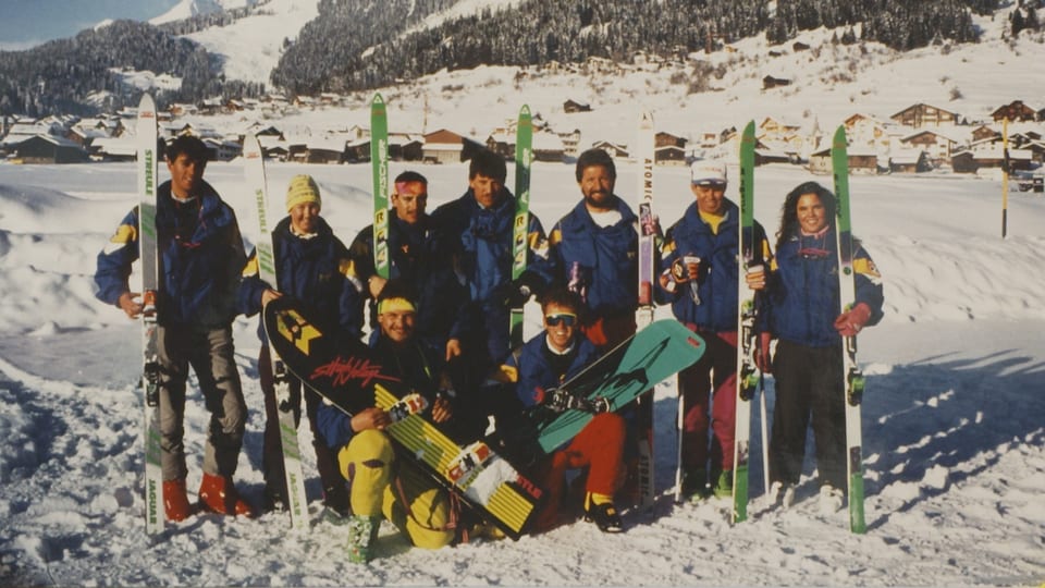altes foto skischule brigels