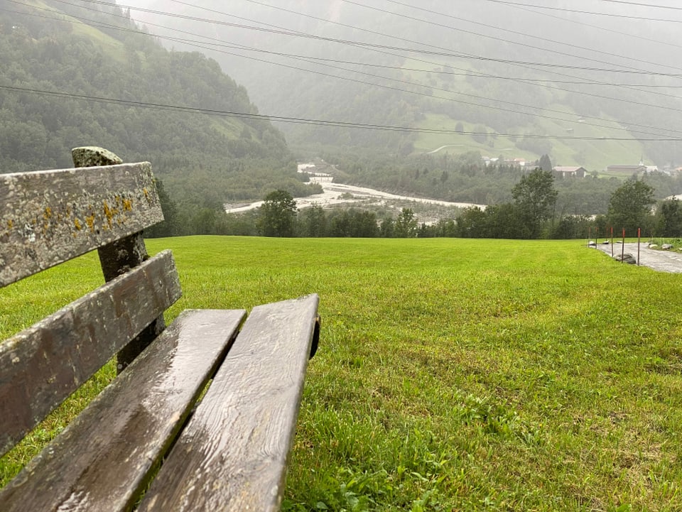 Il delta da la val Sumvitg en ina ladezza d'aua gronda.