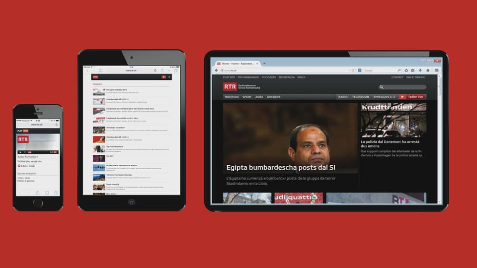 Purschida da rtr.ch sin iphone, ipad ed internet.