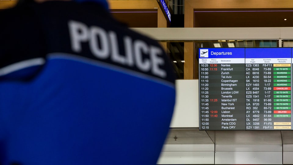 Polizia a la plazza aviatica. 