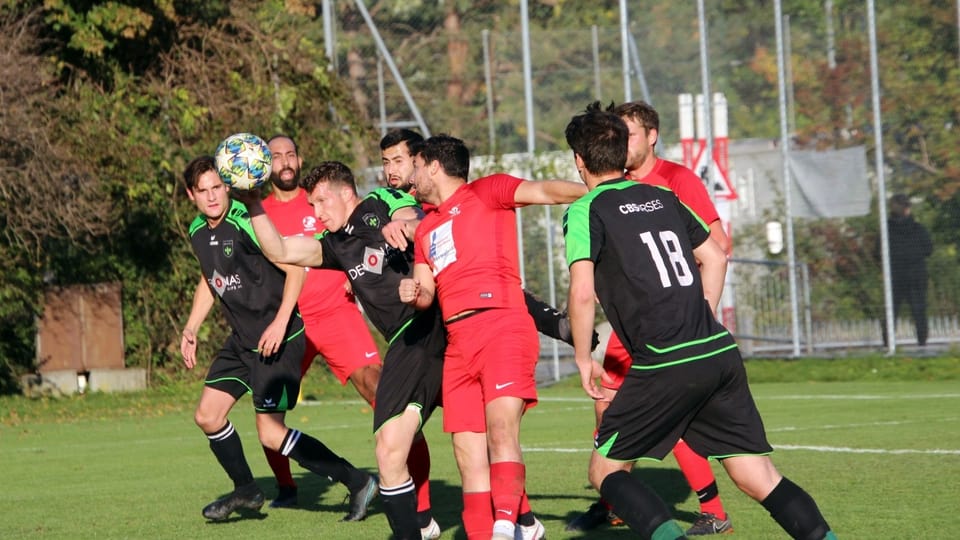Il CB Surses durant in gieu da campiunadi en 4. liga Gieu da ballape.
