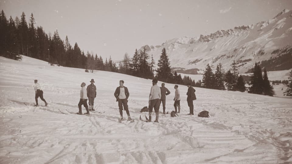 Skikurs in Lenzerheide 1904