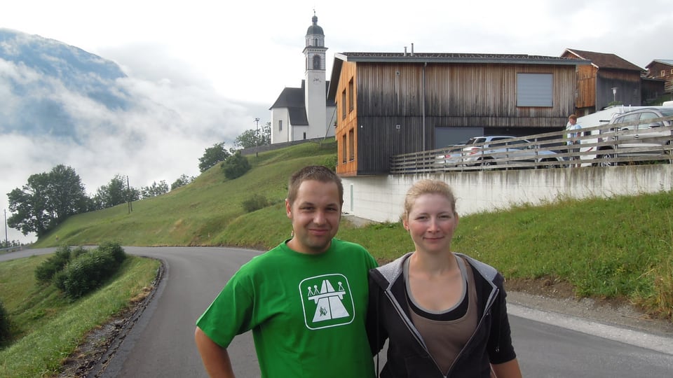 Gian-Franco Farrér e sia amia Franziska Eiholzer.