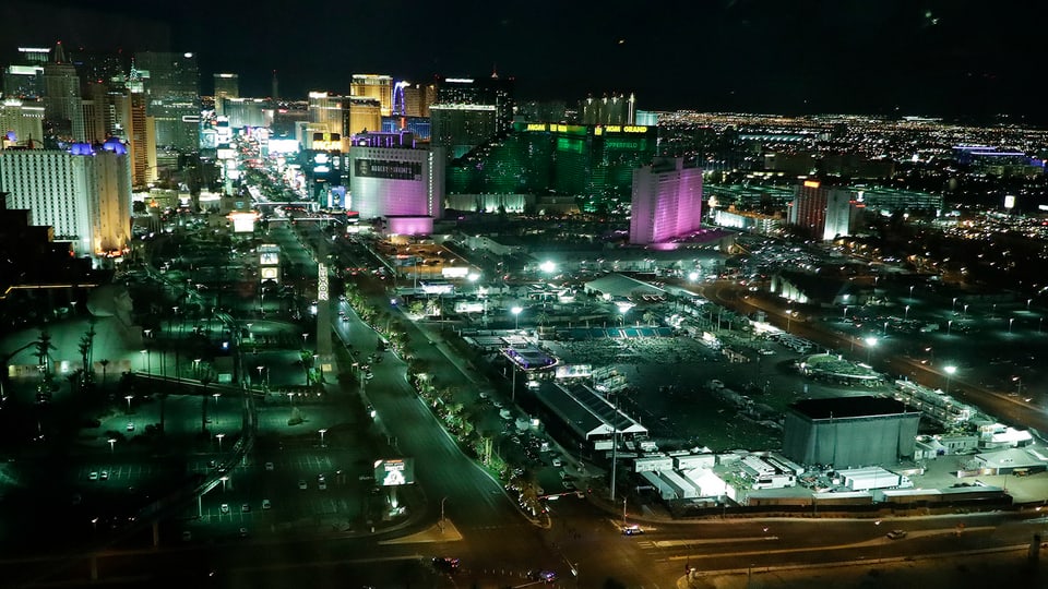 Vista da notg sur Las Vegas.