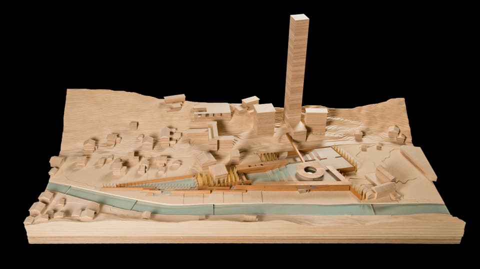 Il model dal parc planisà da Tadao Ando a Val. 