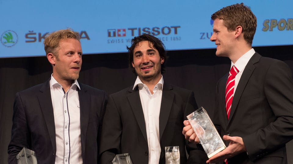 Reto Von Arx, Anders Ambühl e Leonardo Genoni.